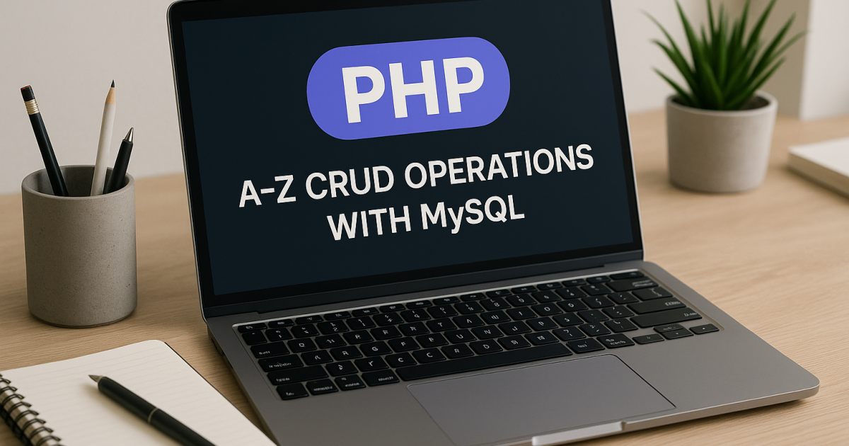 PHP A-Z Beginer to expert Crud operations with MySQL